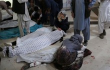 استشهد 58طالبات في انفجار إرهابي في مقابل مدرسة البنات في أفغانستان
