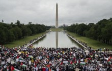 الآلاف يتظاهرون في واشنطن العاصمة لدعم فلسطين