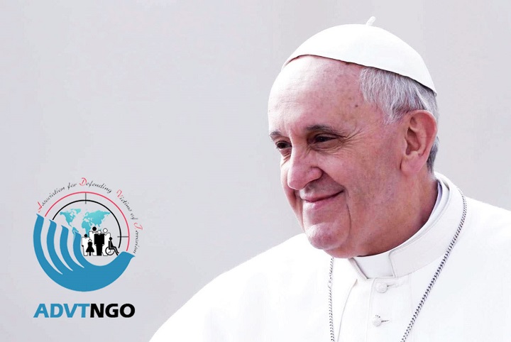 نامه انجمن به پاپ فرانسیس، رهبر کاتولیک های جهان