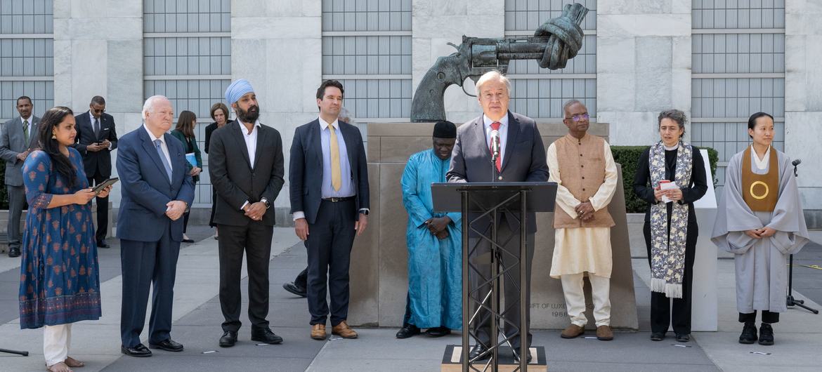 القادة الدينيون ينضمون إلى الأمم المتحدة في الصلاة من أجل السلام